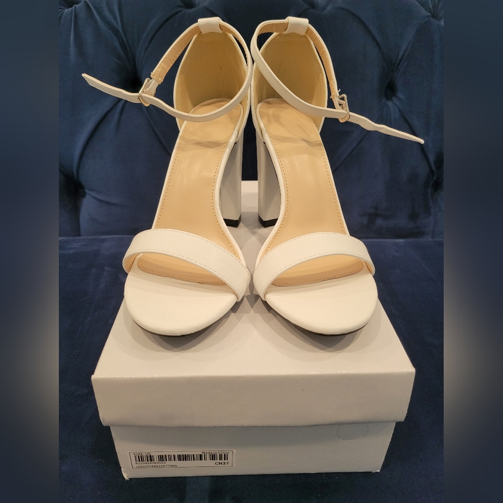 Brand New in Box- SheIn Solid Ankle Strap Sandals